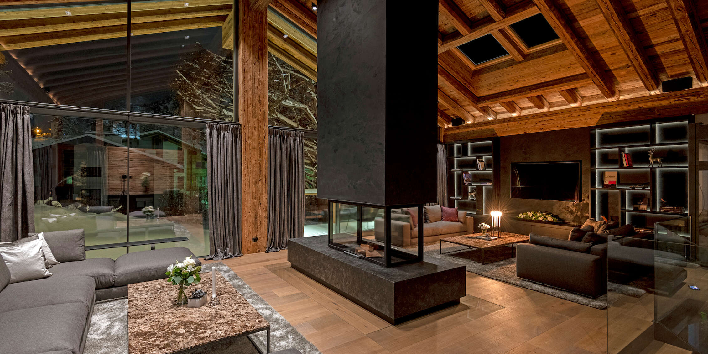Built a luxury chalet: Alpine chic with breathtaking views